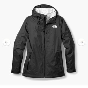 The North Face Women's Black Hooded Rain Jacket